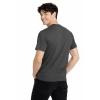 T-shirt męski PREMIUM z krótkim rękawem grafitowy 100% bawełna 190g roz. XXL
